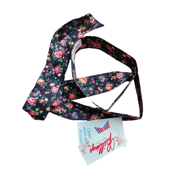 BILLINGS x VINTAGE 80s new old stock fruit floral vest / belt set NEW - Picture 4 of 7